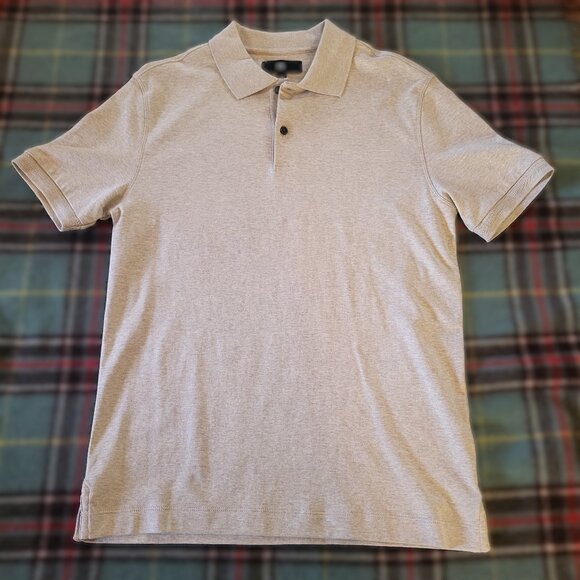Banana Republic Cream Short Sleeve Polo Shirt Size Small - Picture 1 of 8